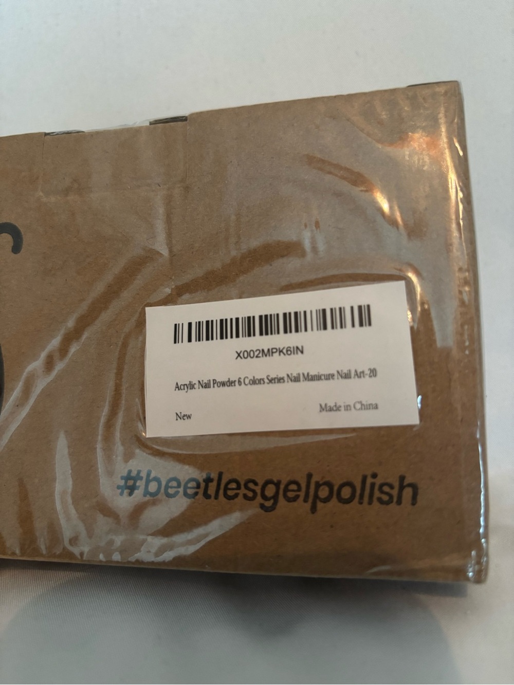 Beetles Gel Polish Kit -6 pack of Nail Powders and Mini UV Lamp - Picture 3 of 3